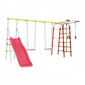 Детский спортивный комплекс для дачи Богатырь Плюс - 2 + фанерные качели (Romana, СГ000004929)